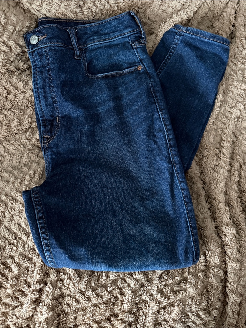 High-Rise Dark Indigo Skinny Jeans for Women